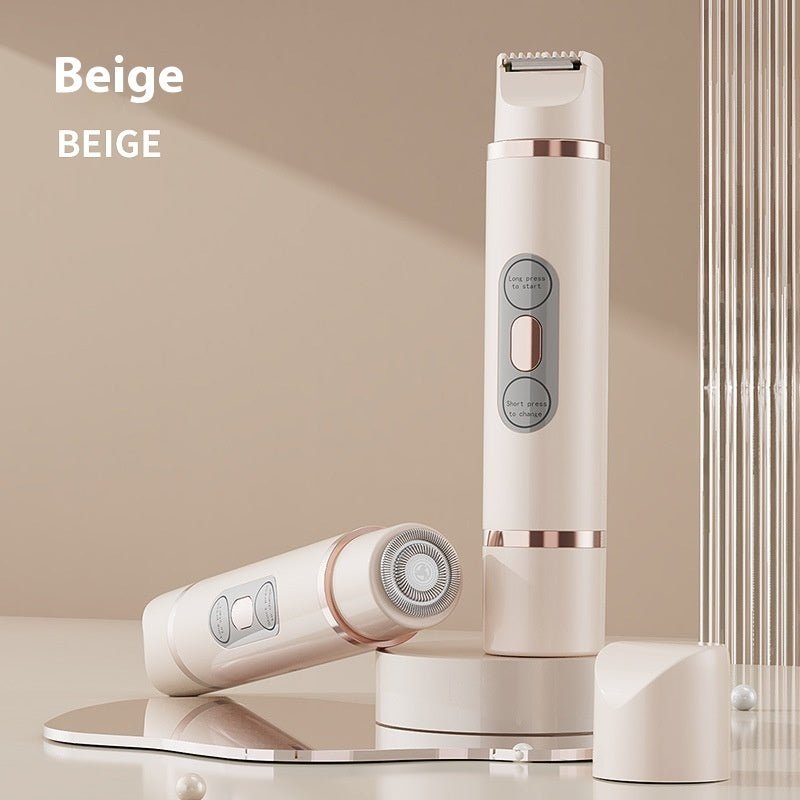 Dual - Head Electric Shaver Painless Women's Epilator Bikini Hair Removal Device Automatic Hair Trimmer Underarm Facial Lips Leg - New Americart