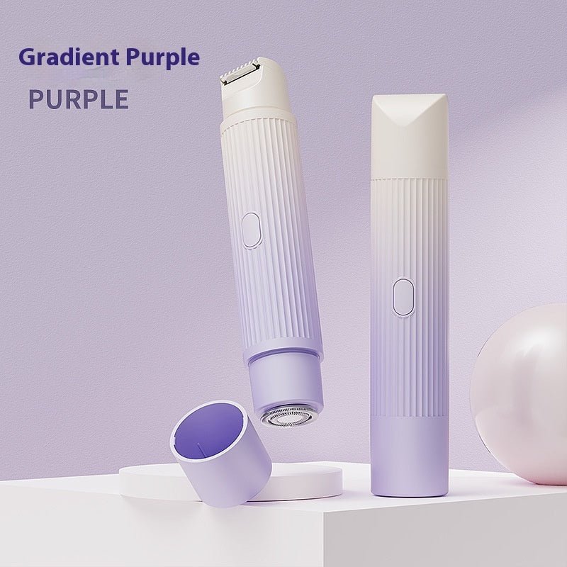Dual - Head Electric Shaver Painless Women's Epilator Bikini Hair Removal Device Automatic Hair Trimmer Underarm Facial Lips Leg - New Americart