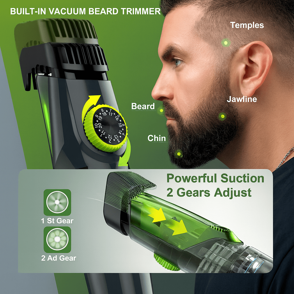 Vacuum Beard Trimmer - New Americart
